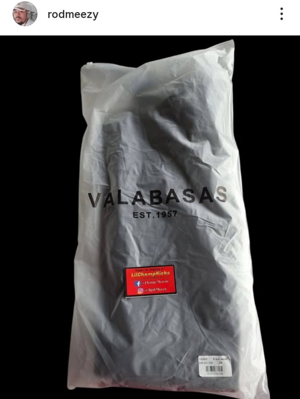 Valabasas Men’s Black Jeans Baggy